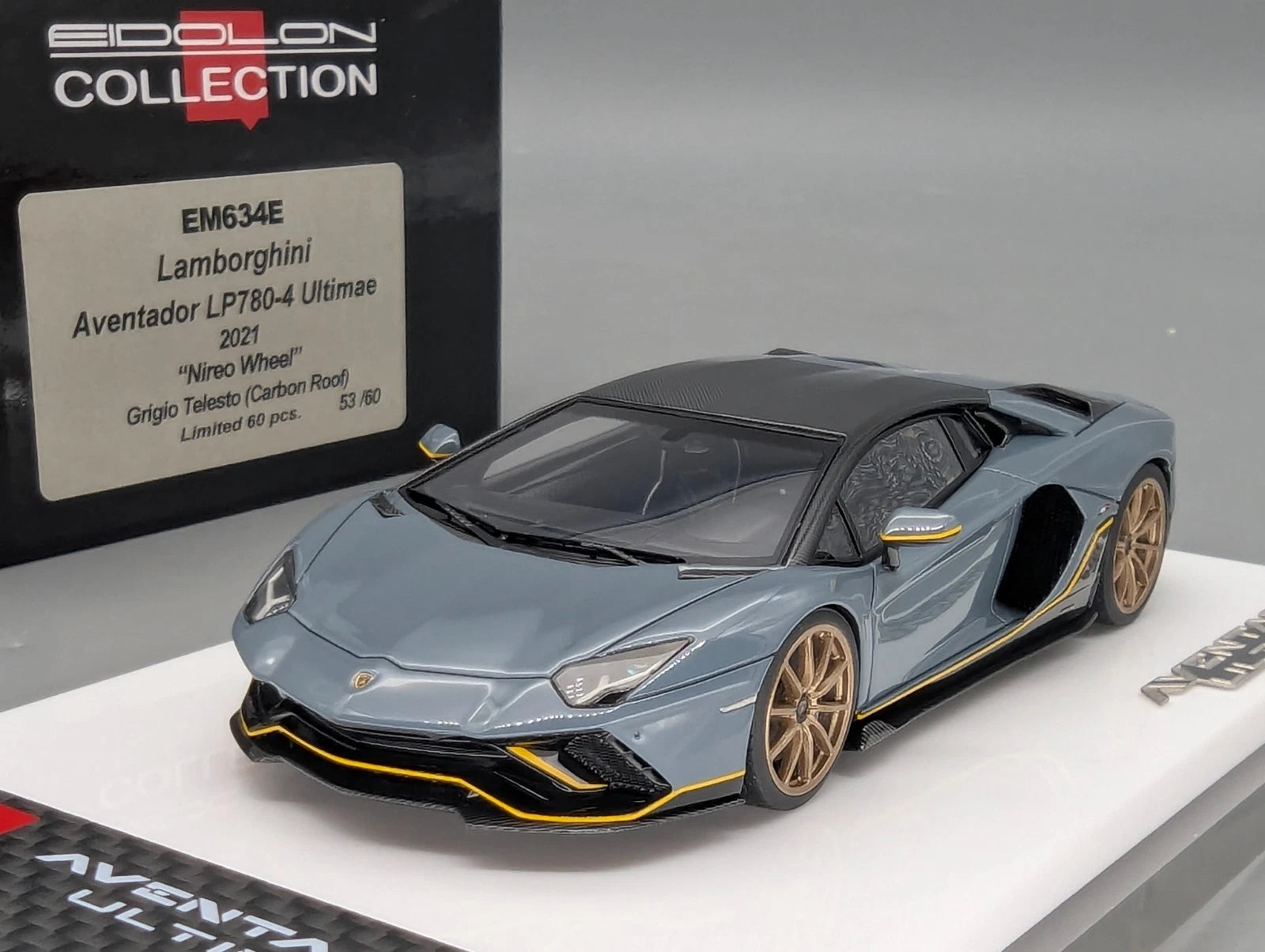 Eidolon Make Up 1:43 Lamborghini Aventador LP780-4 Ultimae 2021 Grigio 53/60 OVP