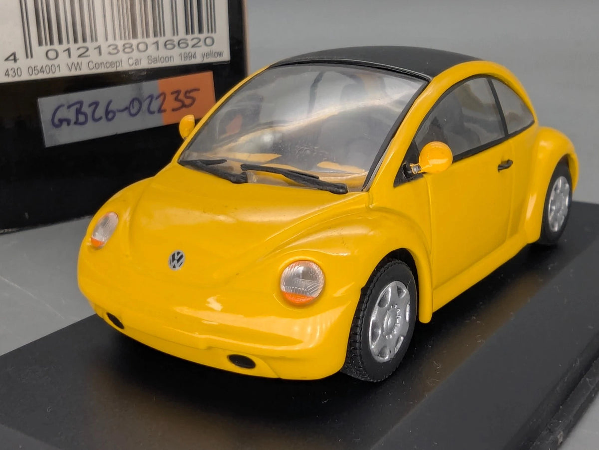 Modellautos 1:43 Minichamps Volkswagen VW Concept Car Saloon 1994 Yellow OVP