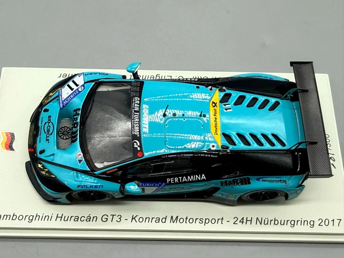 Modellautos 1:43 Spark Lamborghini Huracan GT3 24h Nürburgring 2017 mit OVP