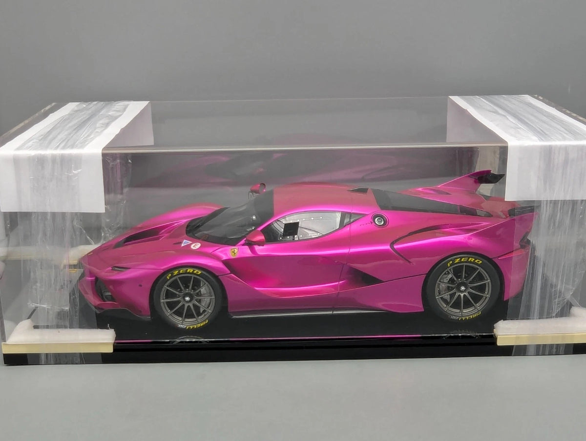 Modellautos 1:12 BBR Ferrari FXX-K 2014 Flash Pink Ltd 01/01 Vitrine OVP