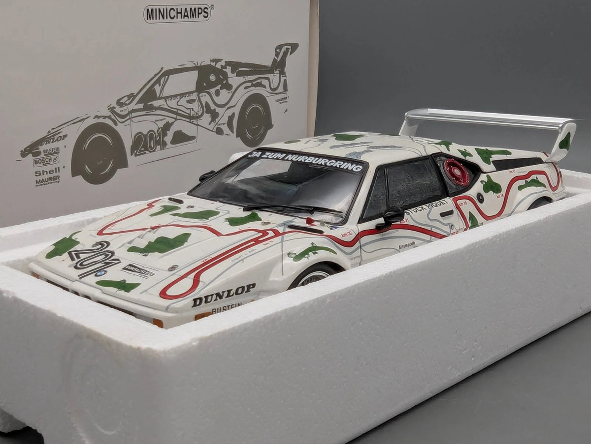 Modellautos 1:18 Minichamps BMW M1 1000KM Nürburgring 1980 #201 Stuck Piquet OVP