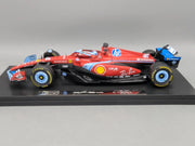 Modellautos 1:18 Bburago Ferrari SF24 Miami 2024 #16 C. Leclerc mit Vitrine OVP