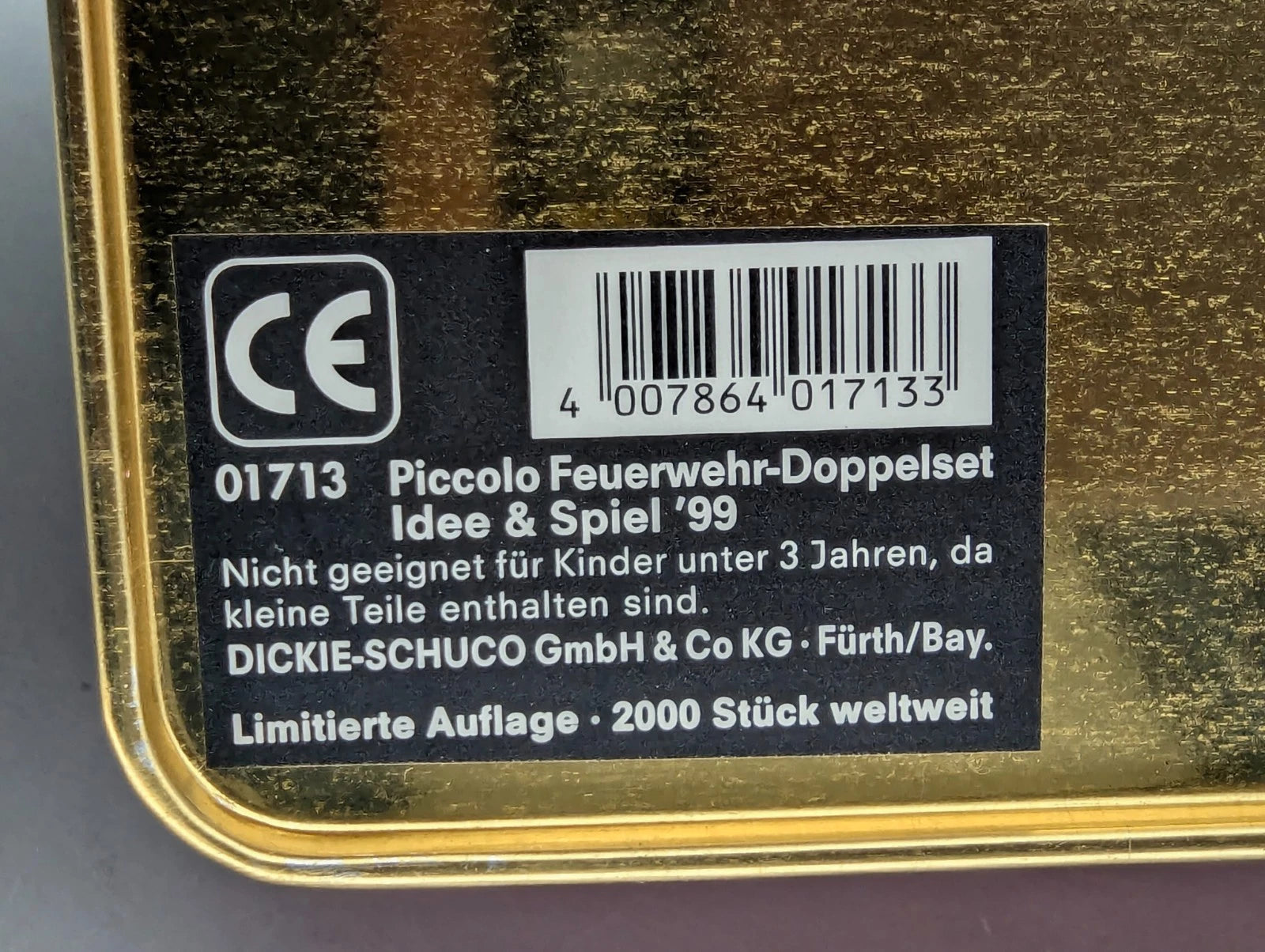 Modellautos 1:90 Schuco Piccolo Feuerwehr Doppelset Set 1999 2-teilig OVP