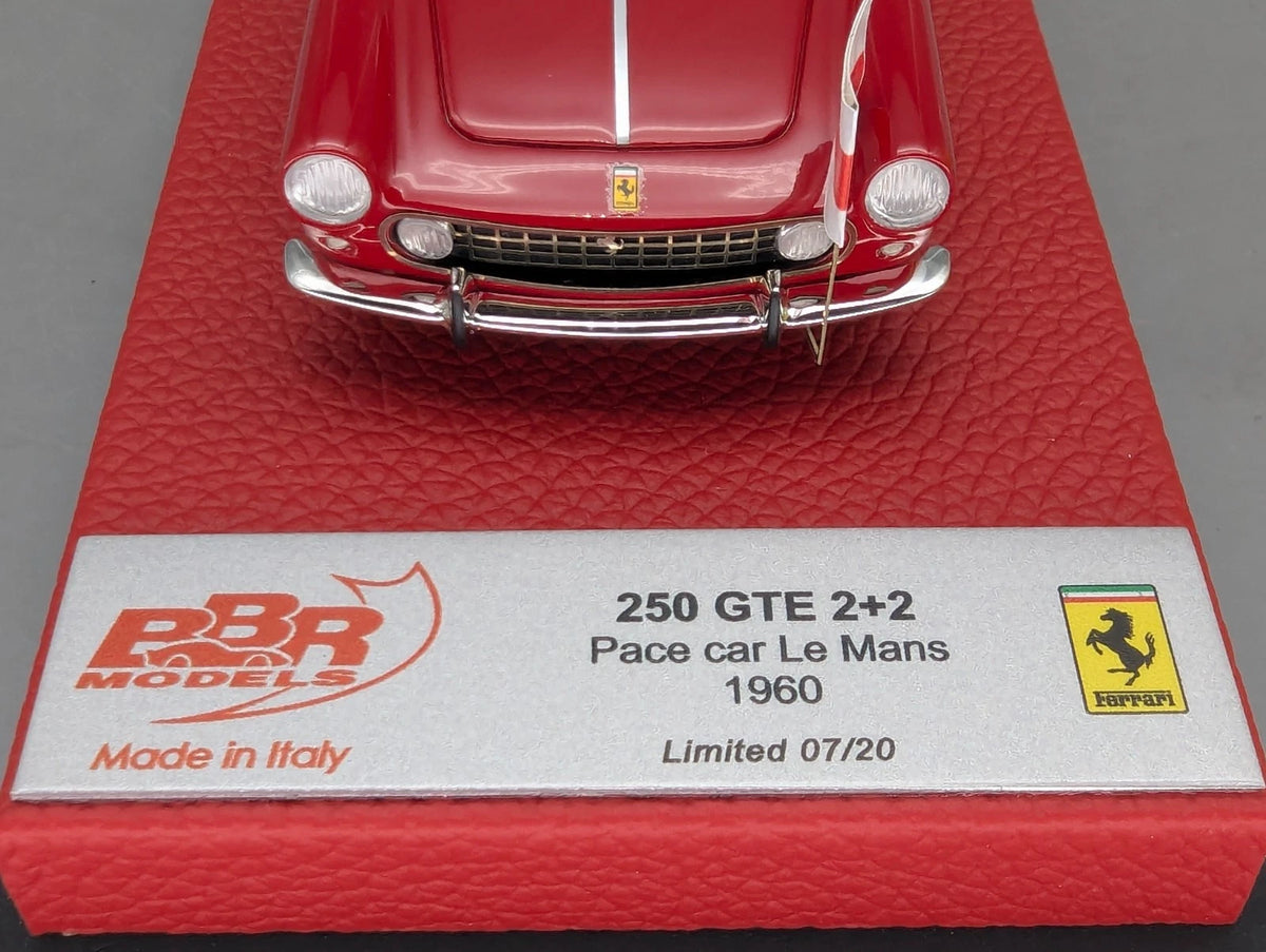 Modellautos 1:43 BBR Ferrari 250 GTE 2+2 Pace Car Le Mans 1960 07/20 Stück OVP