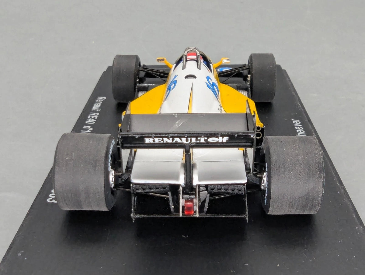 Modellautos 1:43 Spark S1707 Renault RE40 3rd French GP 1983 #16 E. Cheever OVP