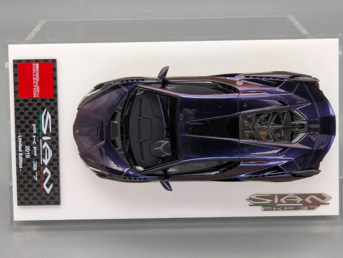 Eidolon Make Up 1:43 Lamborghini Sian FKP 37 2019 Blu Hal "Build to Order" OVP