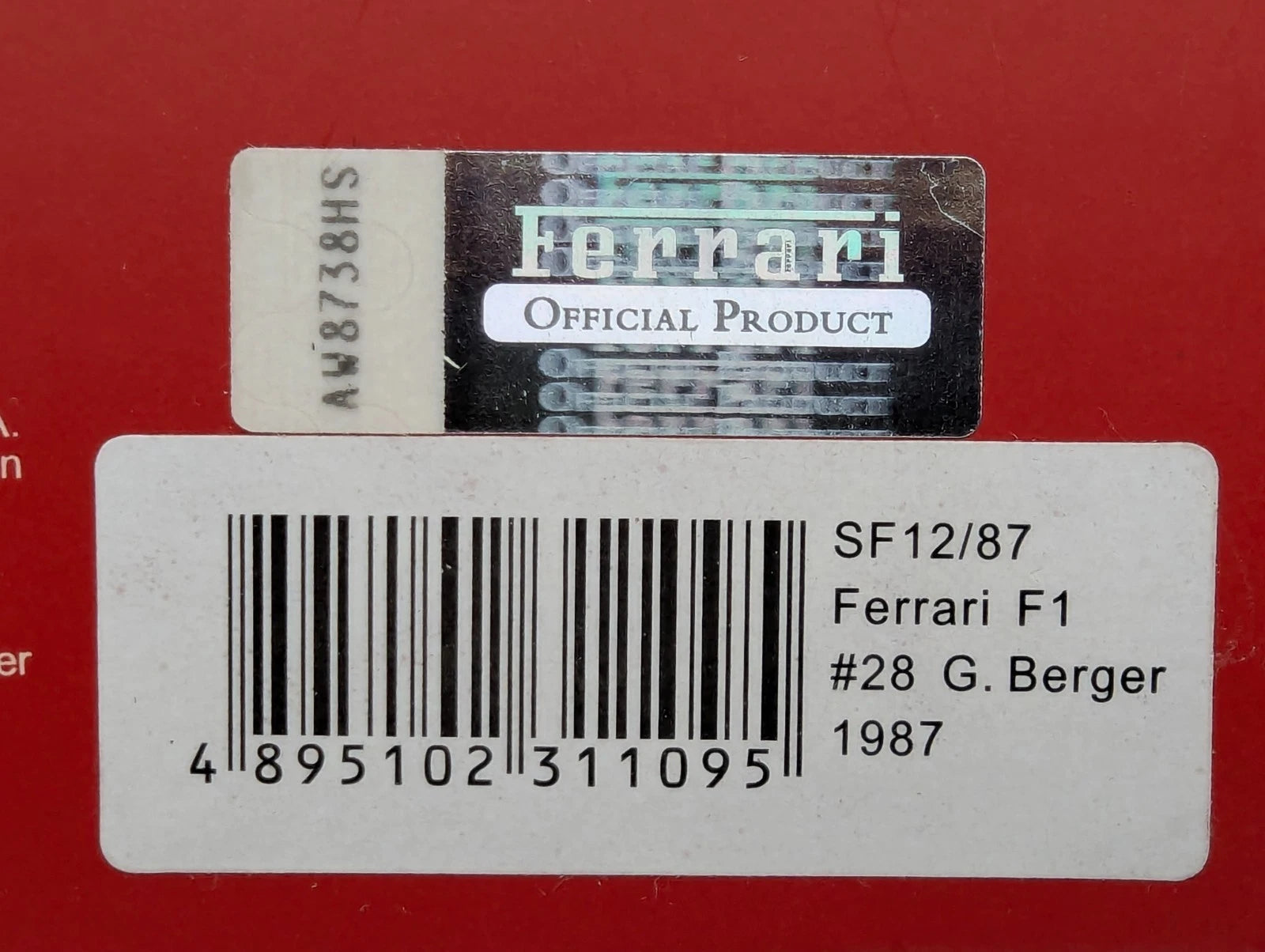 Modellautos 1:43 Ixo Ferrari F1 SF12/87 1987 #28 G Berger Blech-Sammler OVP