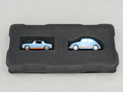 Modellautos 1:90 Schuco Piccolo-Set Gulf Racing VW Käfer und Porsche 914 in OVP