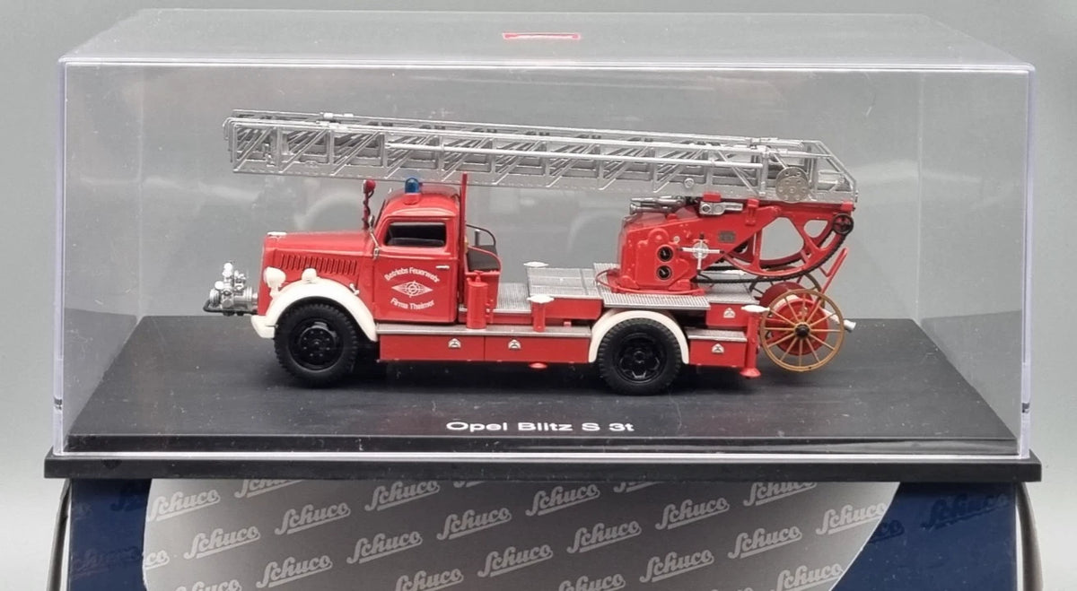 LKW Modelle 1:43 Schuco 03071 Opel Blitz S 3t Feuerwehr Drehleiter OVP