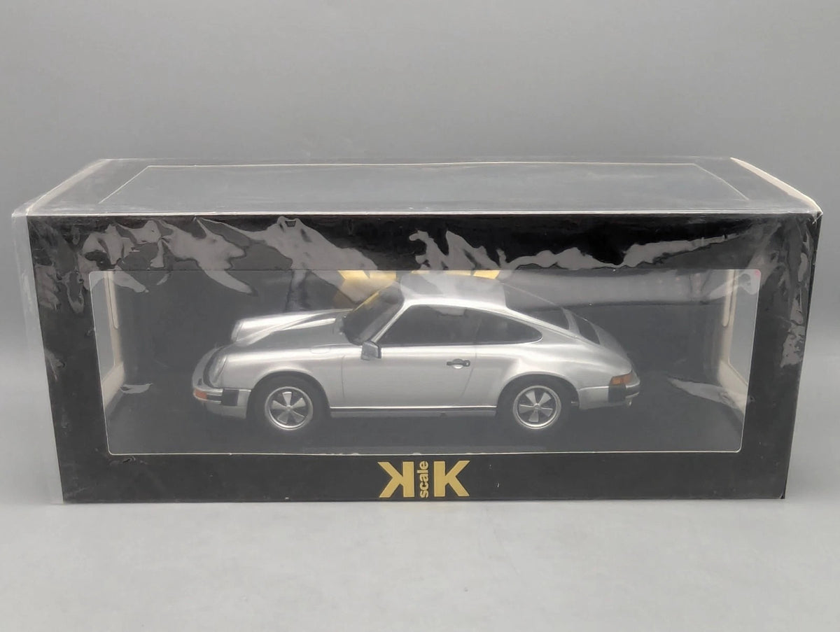 Modellautos 1:18 KK-Scale Porsche 911 Carrera Coupe 3.0 1977 Silber mit OVP