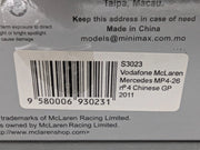 Modellautos 1:43 Spark S3023 McLaren Mercedes MP4-26 China GP 2011 #4 Button OVP