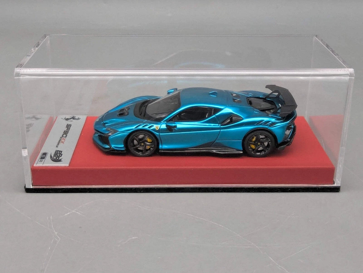Modellautos 1:43 BBR Concept43 Ferrari SF90XX Stradale Chrome Blue Ltd 03/20 OVP