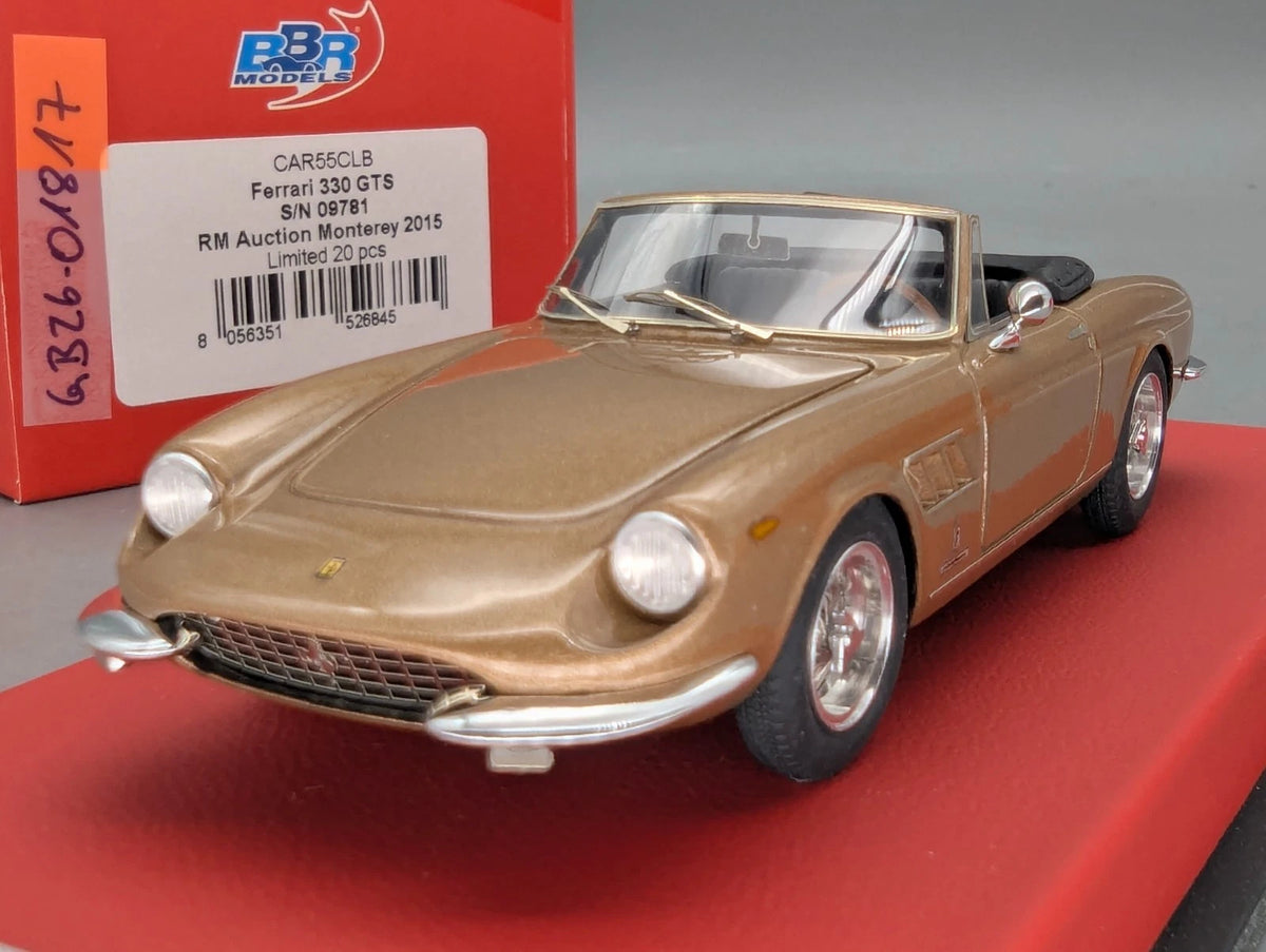 Modellautos 1:43 BBR Ferrari 330 GTS S/N 09781 Auction 2015 Limited 09/20 OVP