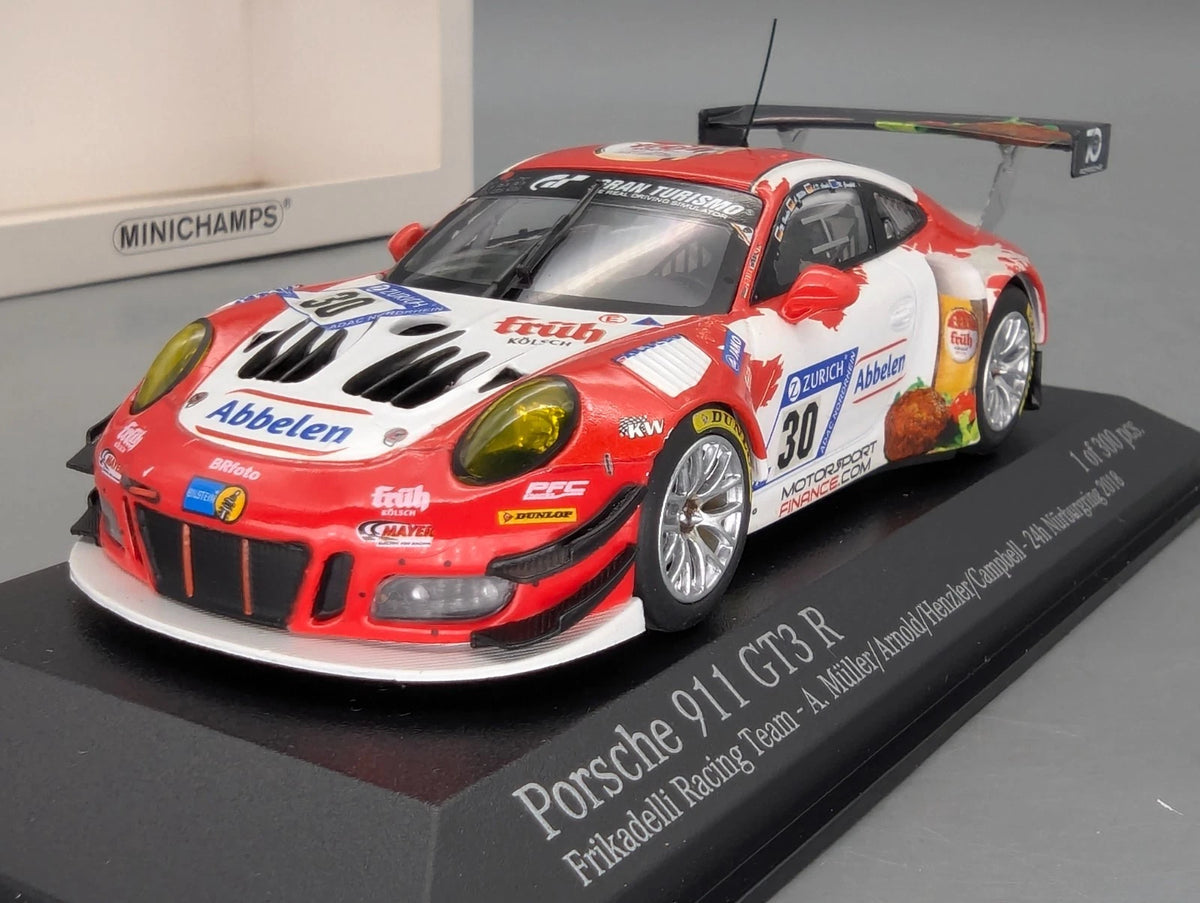 Modellautos 1:43 Minichamps Porsche 911 GT3 R 24h Nbrg 2018 Frikadelli #30 OVP