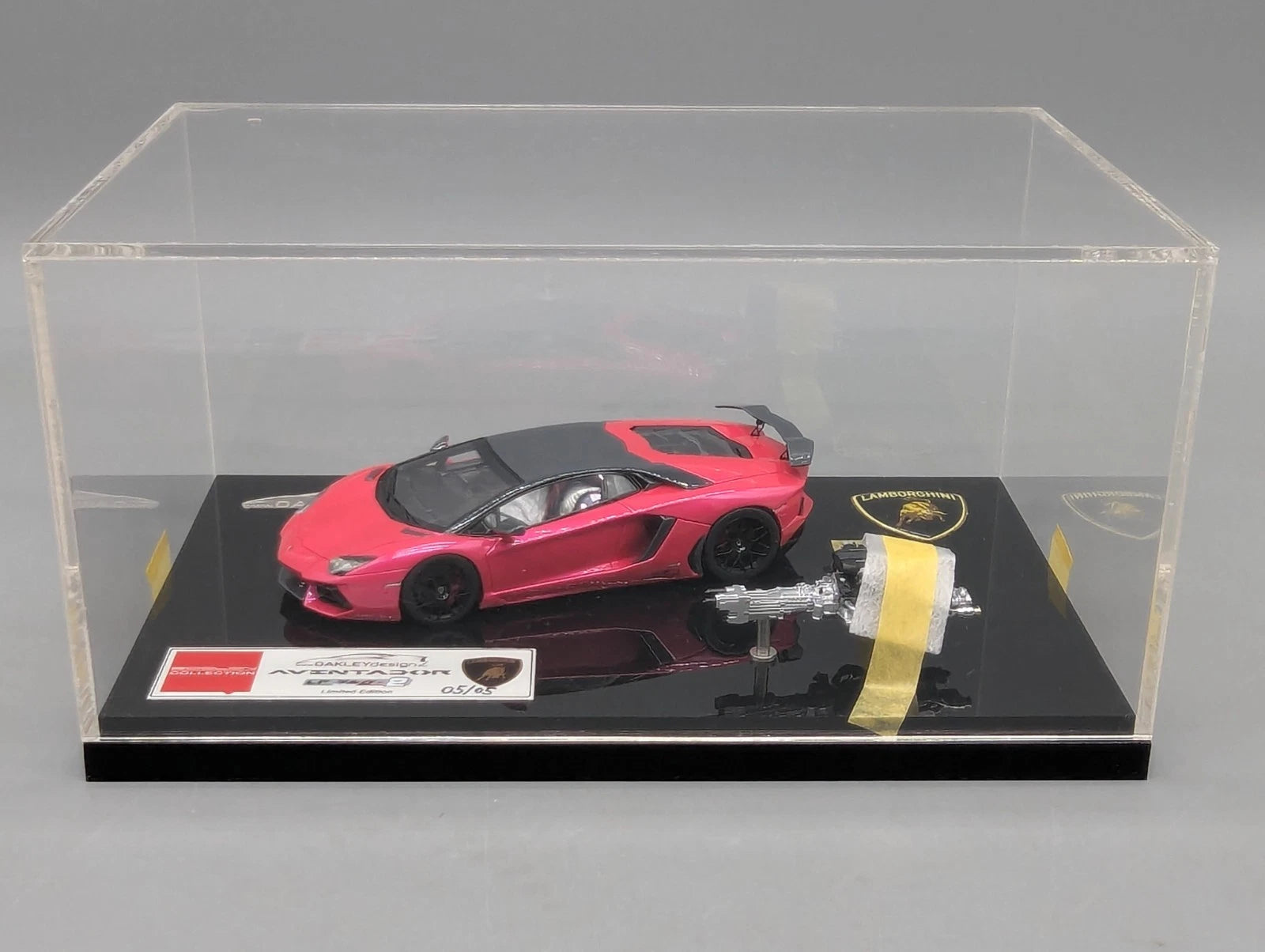 Eidolon Make Up 1:43 Lamborghini Aventador LP760-2 Engine Set Oakley 05/05 OVP