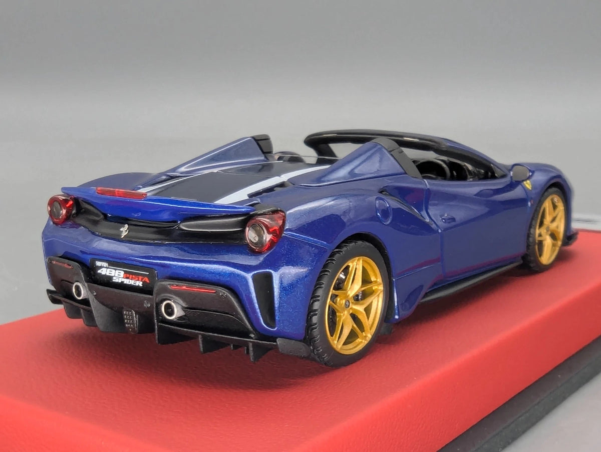 Modellautos 1:43 BBR Concept43 Ferrari 488 Pista Spider RHD BluTDF Ltd 01/20 OVP