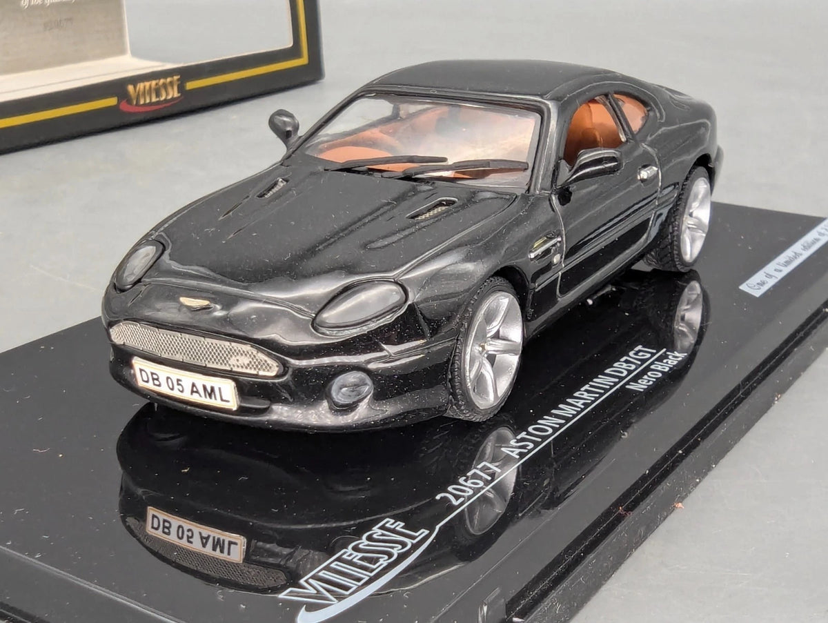 Modellautos 1:43 Vitesse Aston Martin DB7GT Nero BlackOVP