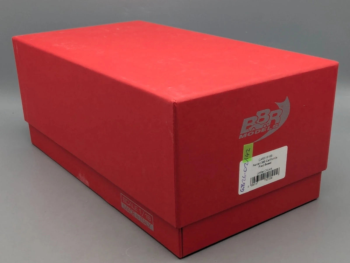 Modellautos 1:18 BBR Ferrari 365 California S/N 9631 Fred Sweet Ltd 01/24 OVP