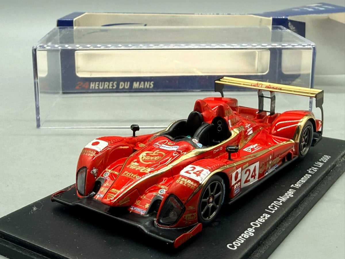 Modellautos 1:43 Spark Courage-Oreca LC70-Mugan Terramos #24 LM 2008 mit OVP
