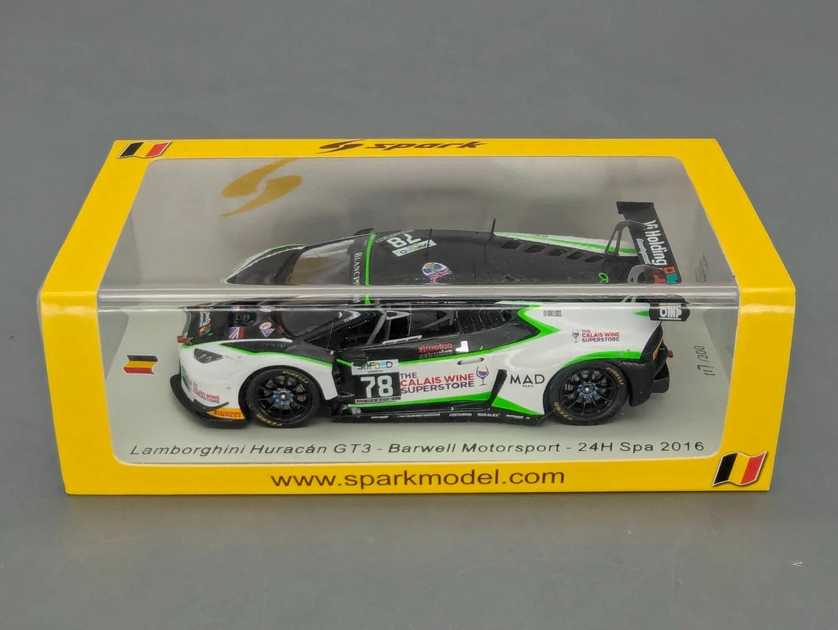 Modellautos 1:43 Spark SB293 Lamborghini Huracan GT3 24h Spa 2016 #78 OVP