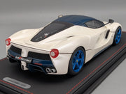 Modellautos 1:18 BBR Ferrari LaFerrari Italian White Ltd 12/20 mit Vitrine OVP