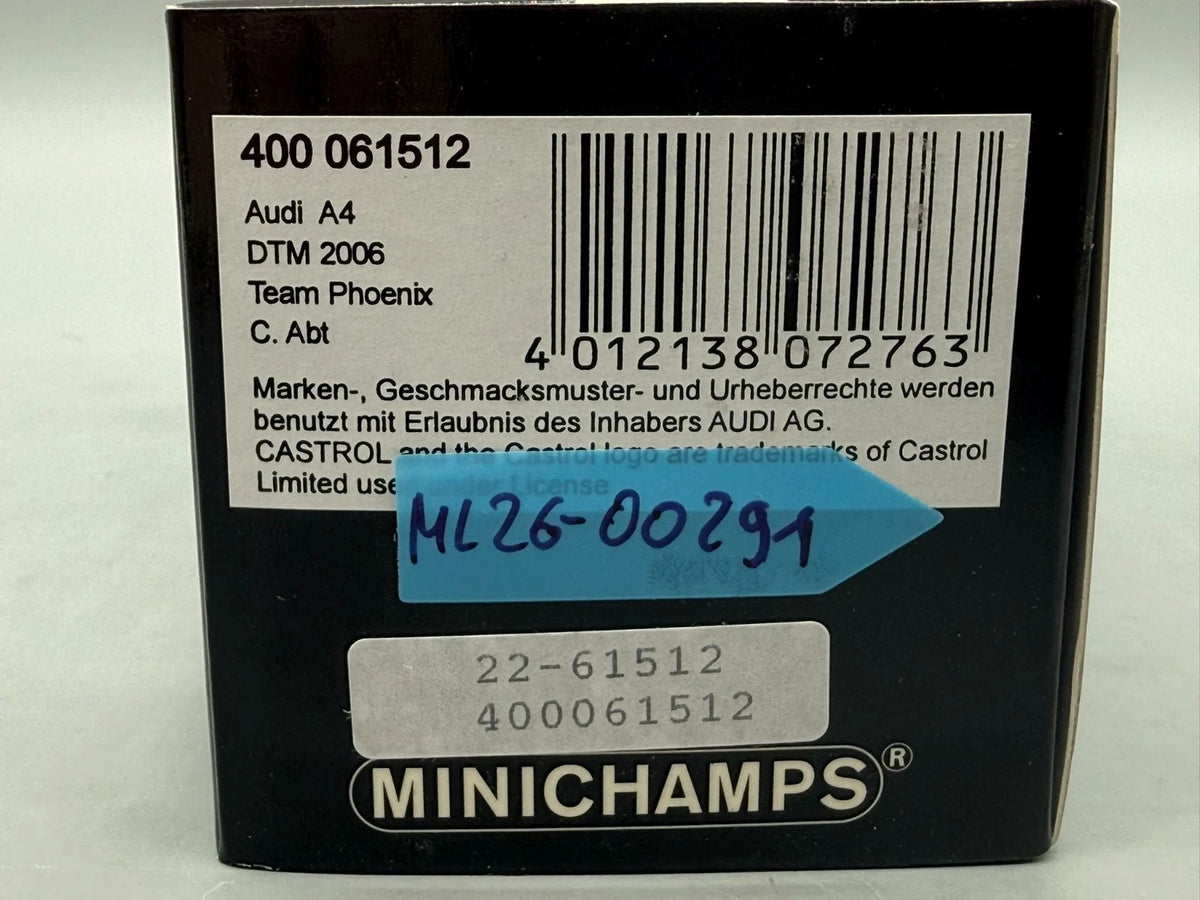 Modellautos 1:43 Minichamps Audi A4 DTM 2006 Team Phoenix C. Abt #12 mit OVP
