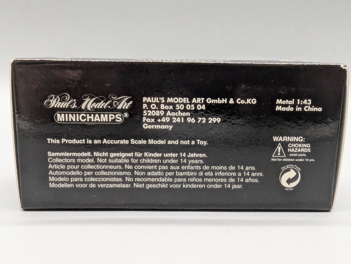 Modellautos 1:43 Minichamps Mini Cooper 2001 Black mit Haube zum Öffnen mit OVP
