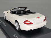 Modellautos 1:43 Minichamps Mercedes Benz SL Klasse 2008 R230 Diamantweiss OVP