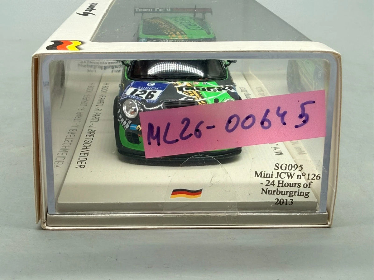 Modellautos 1:43 Spark Mini JCW #126 24h Nürburgring 2013 + OVP