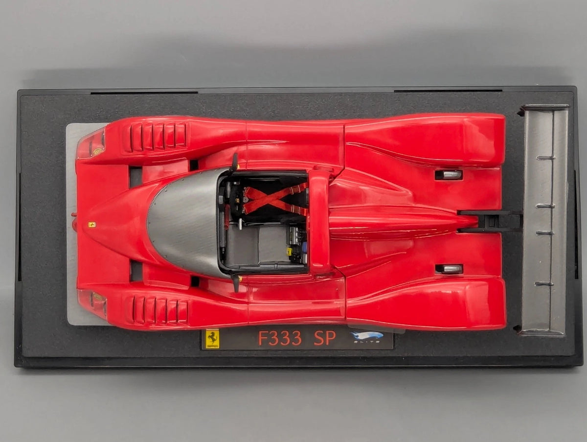 Modellautos 1:18 Hot Wheels Elite Ferrari F333 SP Red in OVP