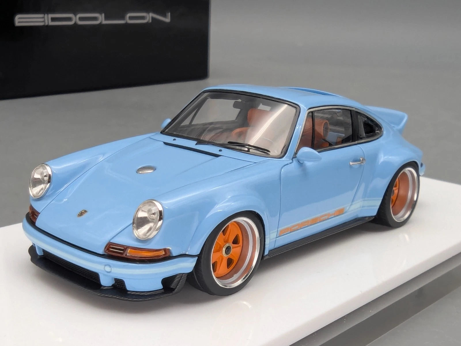 Eidolon Make Up 1:43 Porsche Singer DLS 2022 Gulf Blue Ltd 090/150 mit OVP