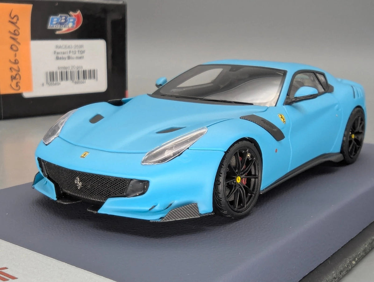 Modellautos 1:43 BBR Concept43 Ferrari F12 TdF Baby Blu Matt Ltd 11/20 mit OVP
