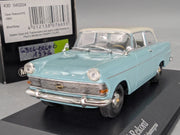 Modellautos 1:43 Minichamps Opel Rekord P2 1960 Blau Grau mit OVP
