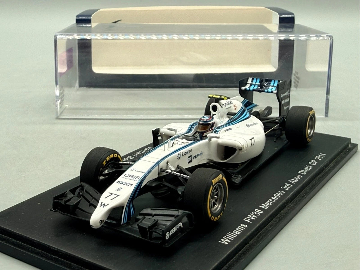 Modellautos 1:43 Spark Williams FW36 Mercedes 3rd Abou Dhabi GP 2014 mit OVP