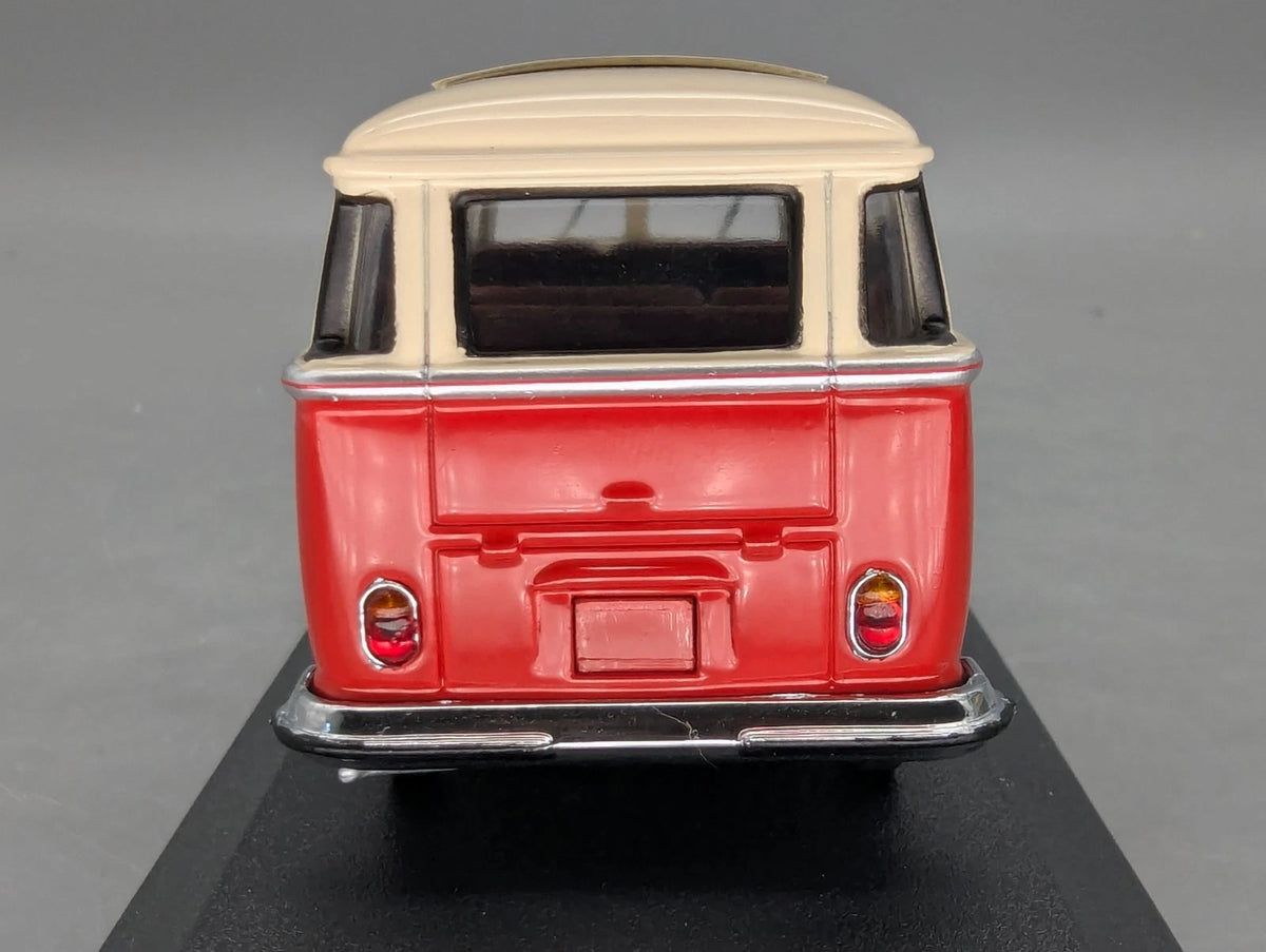 Modellautos 1:43 Minichamps Volkswagen VW Classic Bus T1 Rot Weiß mit Dealer OVP