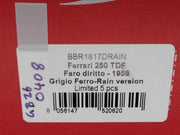 Modellautos 1:18 BBR Ferrari 250 TDF 1958 Rain Version Ltd 01/05 Grigio Fer. OVP