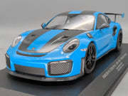 Modellautos 1:18 Minichamps Porsche 911 GT2RS 991.2 2018 Blue Weissach mit OVP