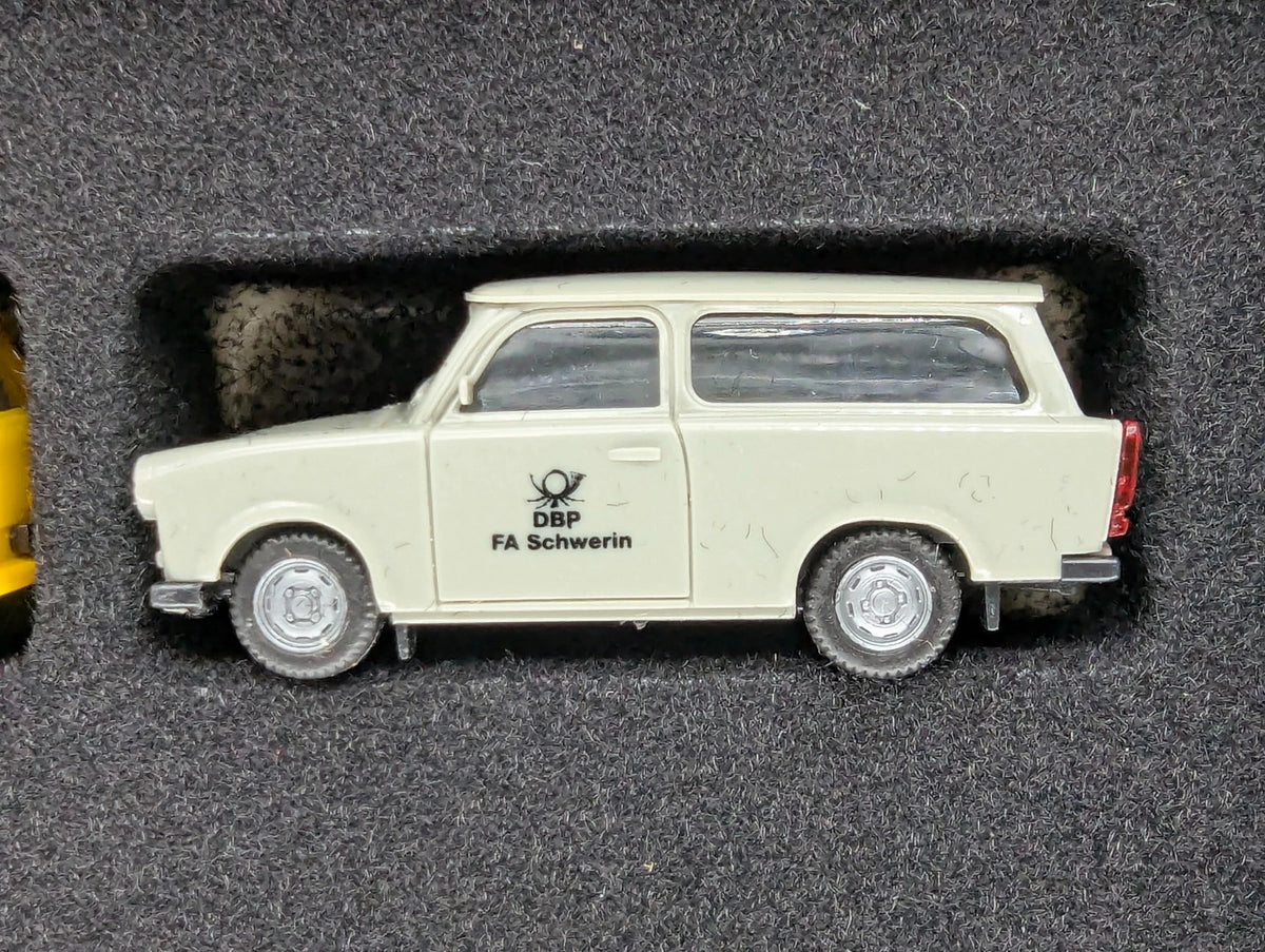 Modellautos 1:87 Herpa Post Museum Shop Trabant 601 S Universal 6-tlg Set OVP