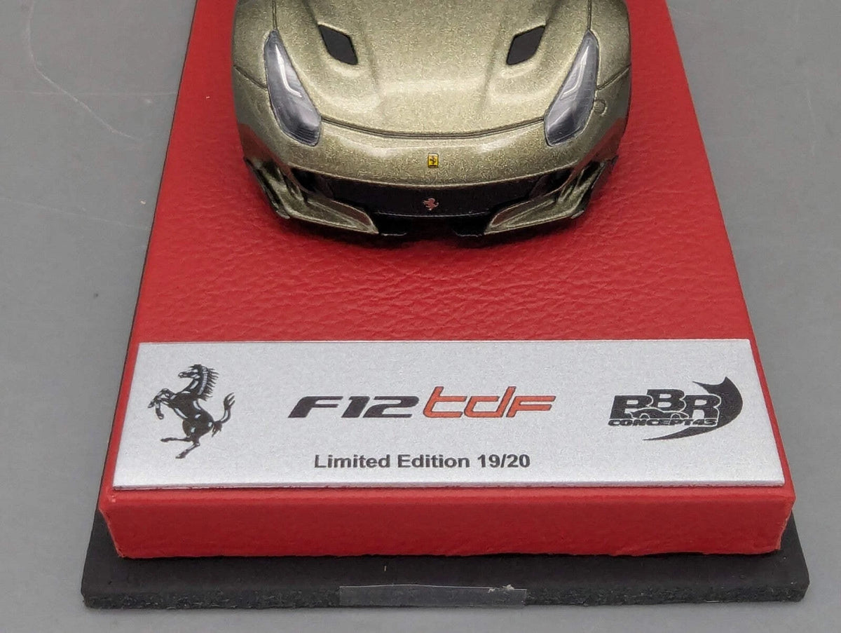Modellautos 1:43 BBR Concept43 Ferrari F12 TDF Verde Masoni Gloss Ltd 19/20 OVP
