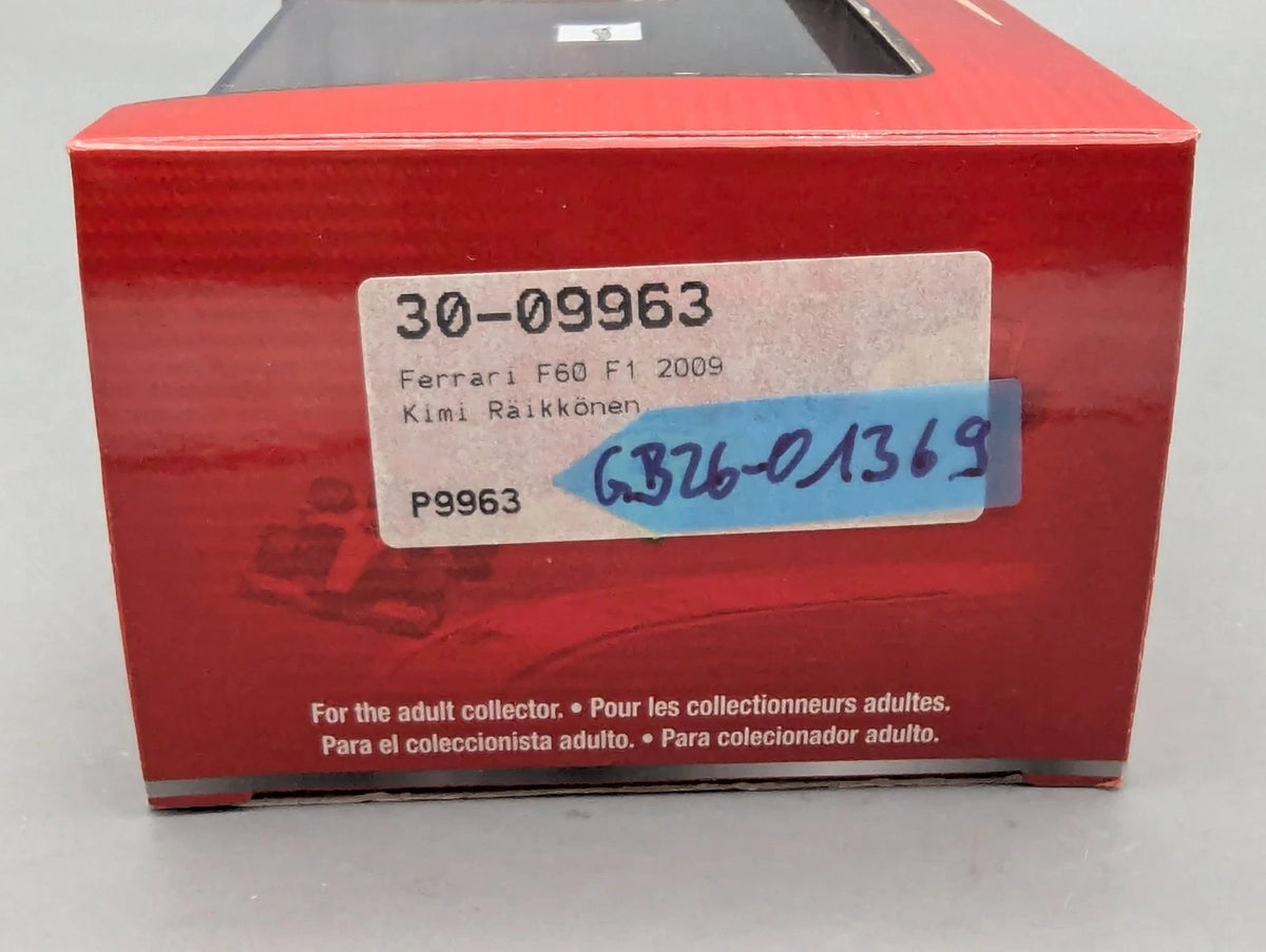 Modellautos 1:43 Hot Wheels Racing Ferrari F60 #4 Kimi Raikkönen mit OVP
