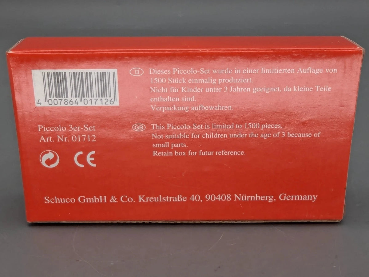 Modellautos 1:90 Schuco Piccolo-Set 1999 3-teilig Porsche Jaguar Ferrari OVP