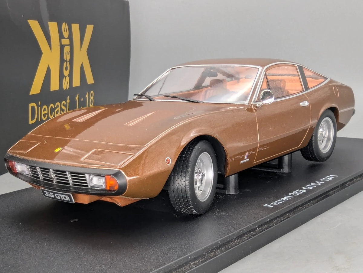 Modellautos 1:18 KK-Scale Ferrari 365 GTC4 1971 Braun Metallic mit OVP