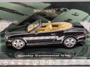 Modellautos 1:43 Minichamps Bentley Continental GTC 2006 Schwarz mit OVP