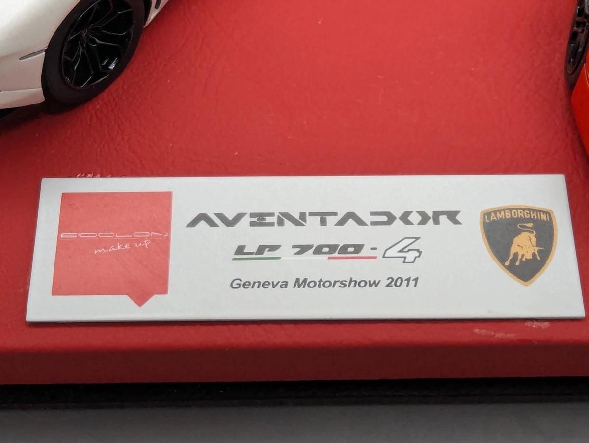 Eidolon Make Up 1:43 Lamborghini Aventador LP700-4 Rot und Weiß 2tlg Set OVP