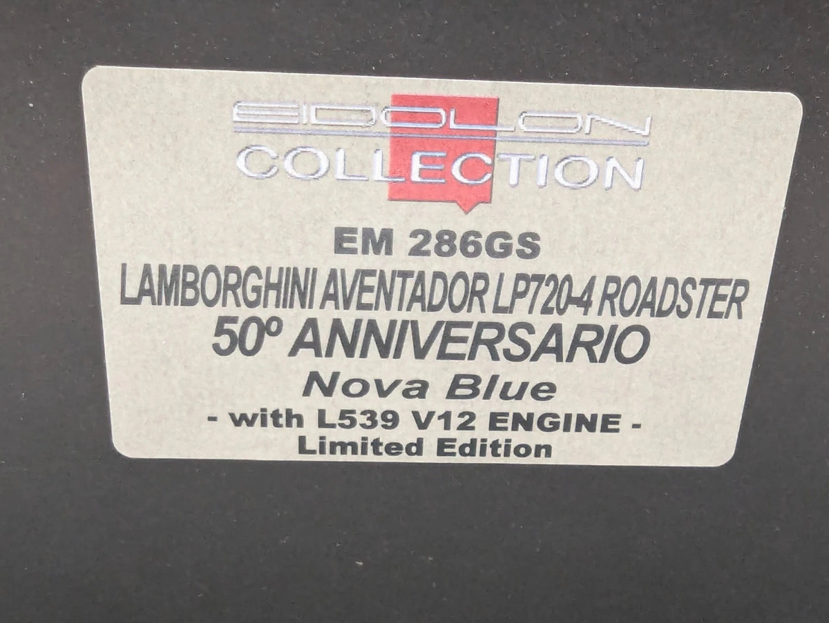 Eidolon Make Up 1:43 Lamborghini Aventador LP720-4 Roadster Engine Set OVP