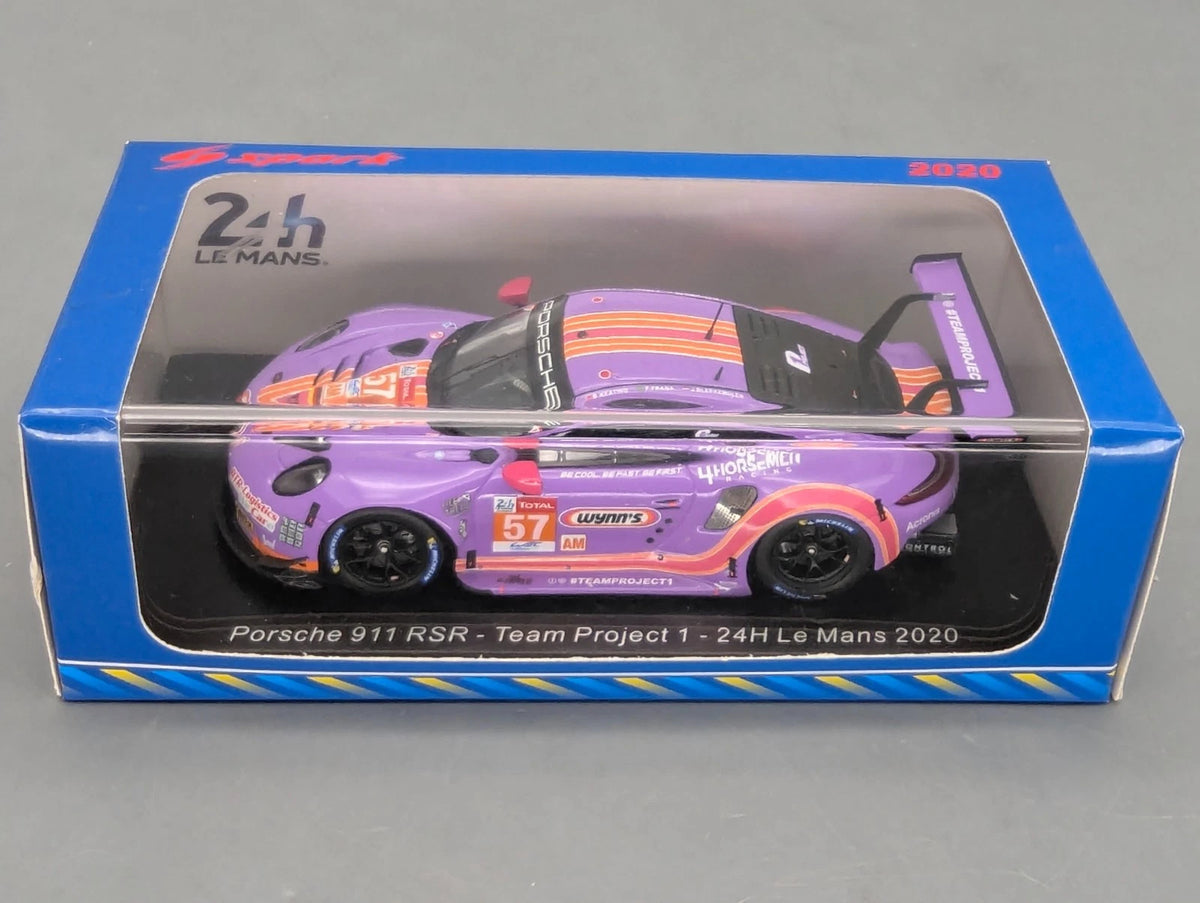Modellautos 1:43 Spark S7988 Porsche 911 RSR 24h Le Mans 2020 #57 mit OVP