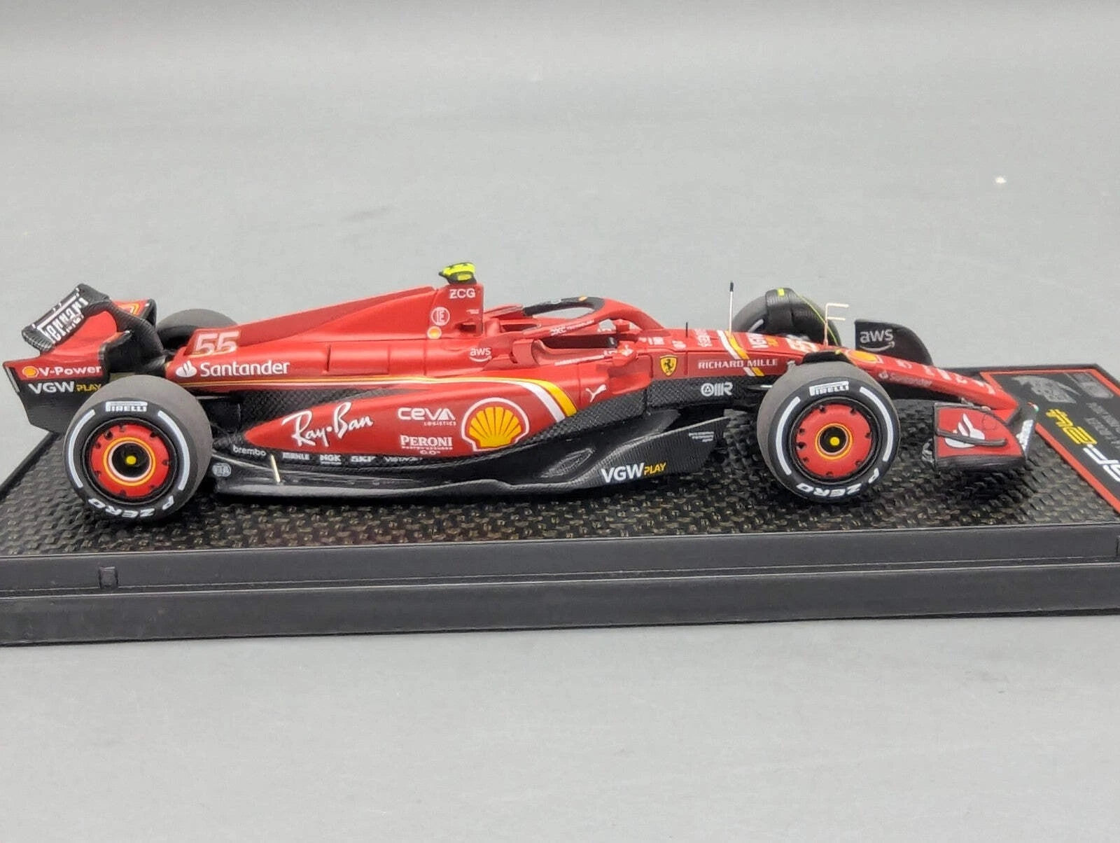 Modellautos  1:43 BBR Concept43 Ferrari SF-24 WINNER GP AUS 2024 #55 Sainz OVP