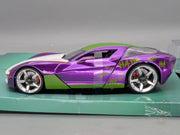 Modellautos 1:24 Jada 2009 Chevrolet Chevy Corvette Stingray "Joker's Car" OVP