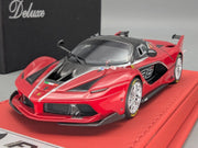 Modellautos 1:43 BBR Deluxe Ferrari FXX-K TRS Silver Stripe Ltd 03/10 OVP