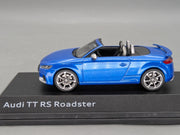 Modellautos 1:43 iScale Audi TT RS Roadster Ara Blau Metallic mit Dealer OVP